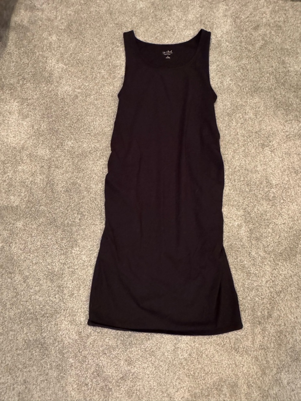 Black Sleeveless Maternity Dress